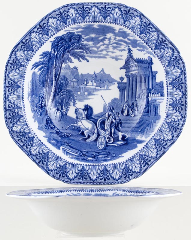 Bowl octagonal c1930s